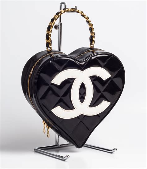 chanel bags heart shaped|Chanel heart bag for sale.